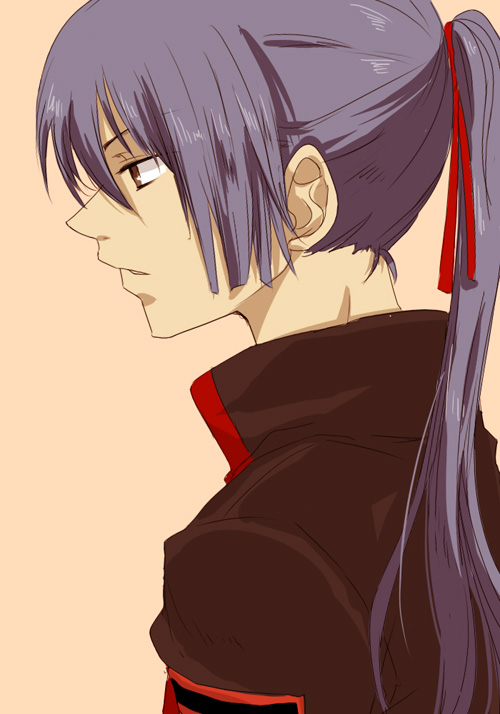 akieru nomaki, saotome alto, macross, macross frontier, bad id, bad pixiv id, 00s, 1boy, blue hair, male focus, ponytail, simple background, solo