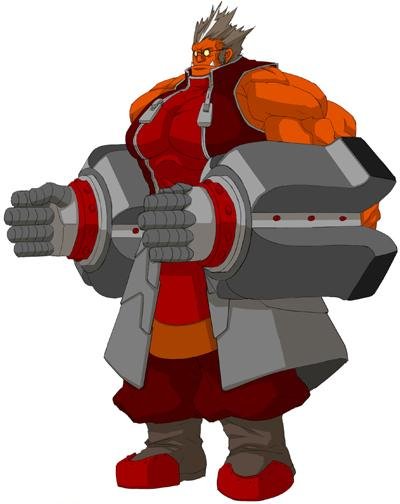 iron tager, arc system works, blazblue, blazblue: calamity trigger, tagme, simple background