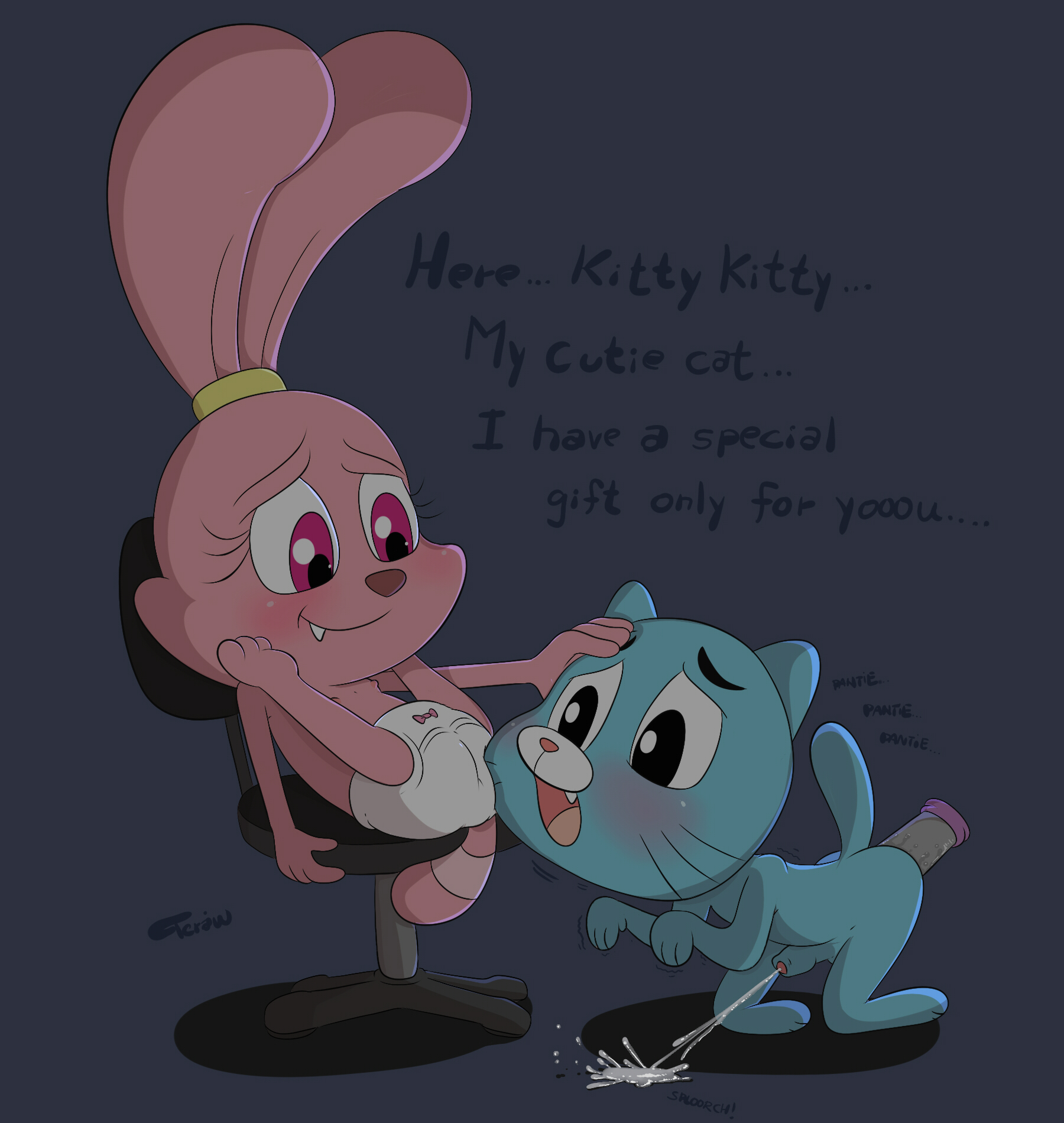 Rule34 – If it exists, there is porn of it / gumball watterson, panini / 109874