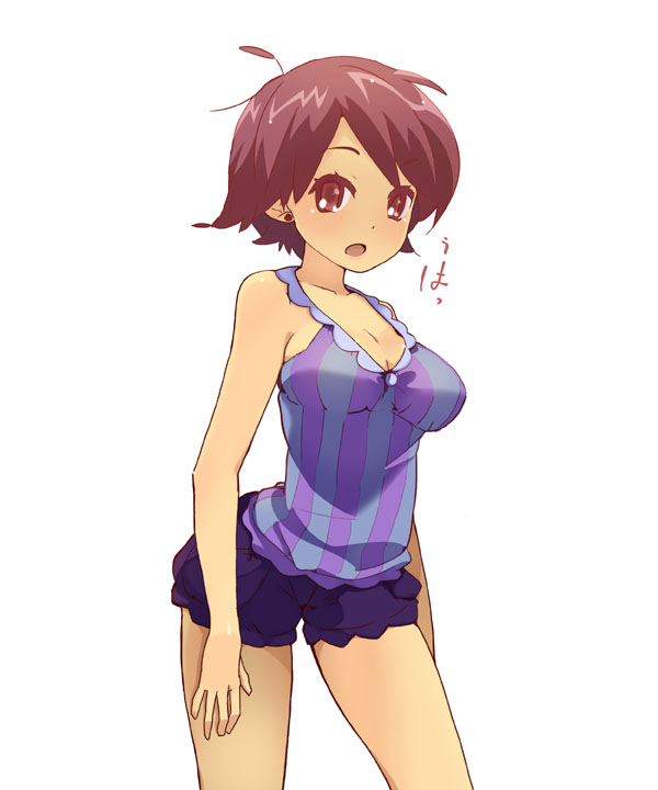 ukke, original, tagme, brown eyes, brown hair, short hair, solo