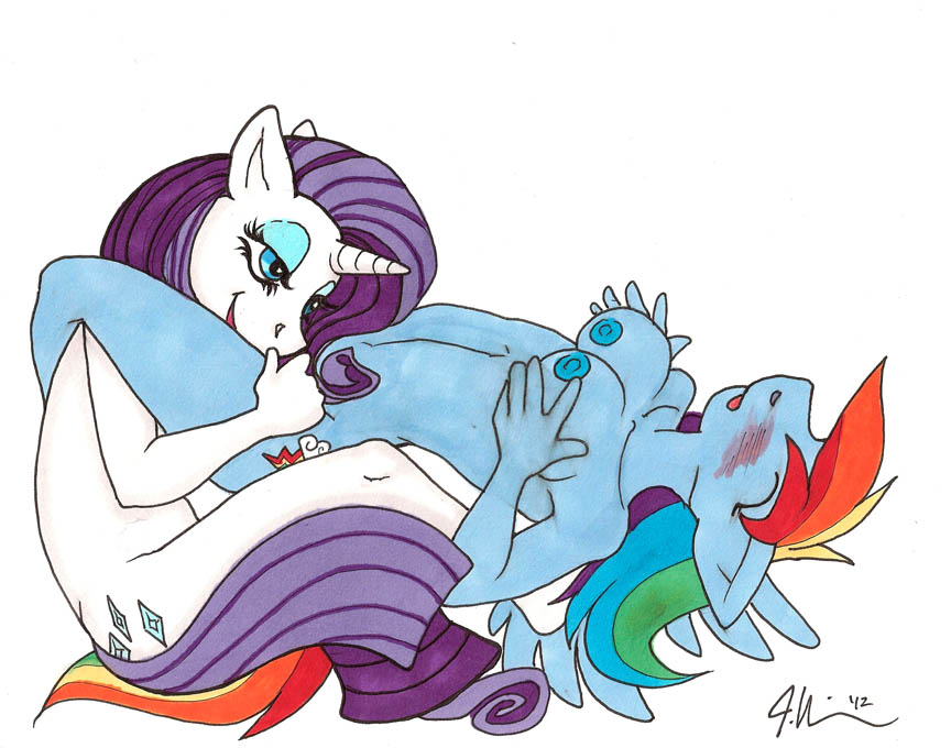 Rule34 – If it exists, there is porn of it / redrevolution, rainbow dash (mlp), rarity (mlp) / 110270