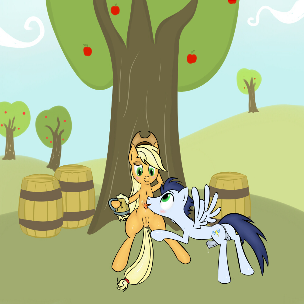 Rule34 – If it exists, there is porn of it / w300, applejack (mlp), soarin / 110520