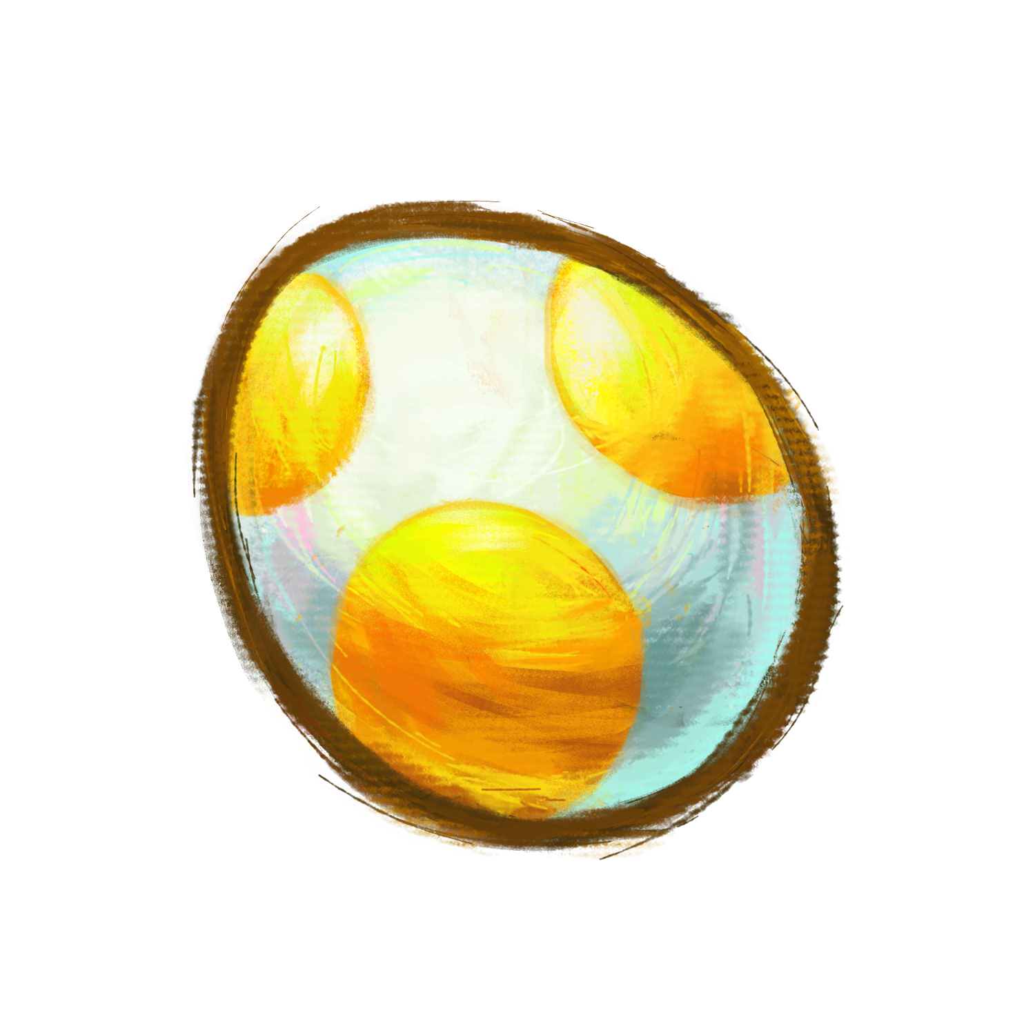 mario (series), nintendo, yoshi's new island, highres, official art, third-party source, egg, harada masamichi, no humans, simple background, solo, transparent background, yoshi egg