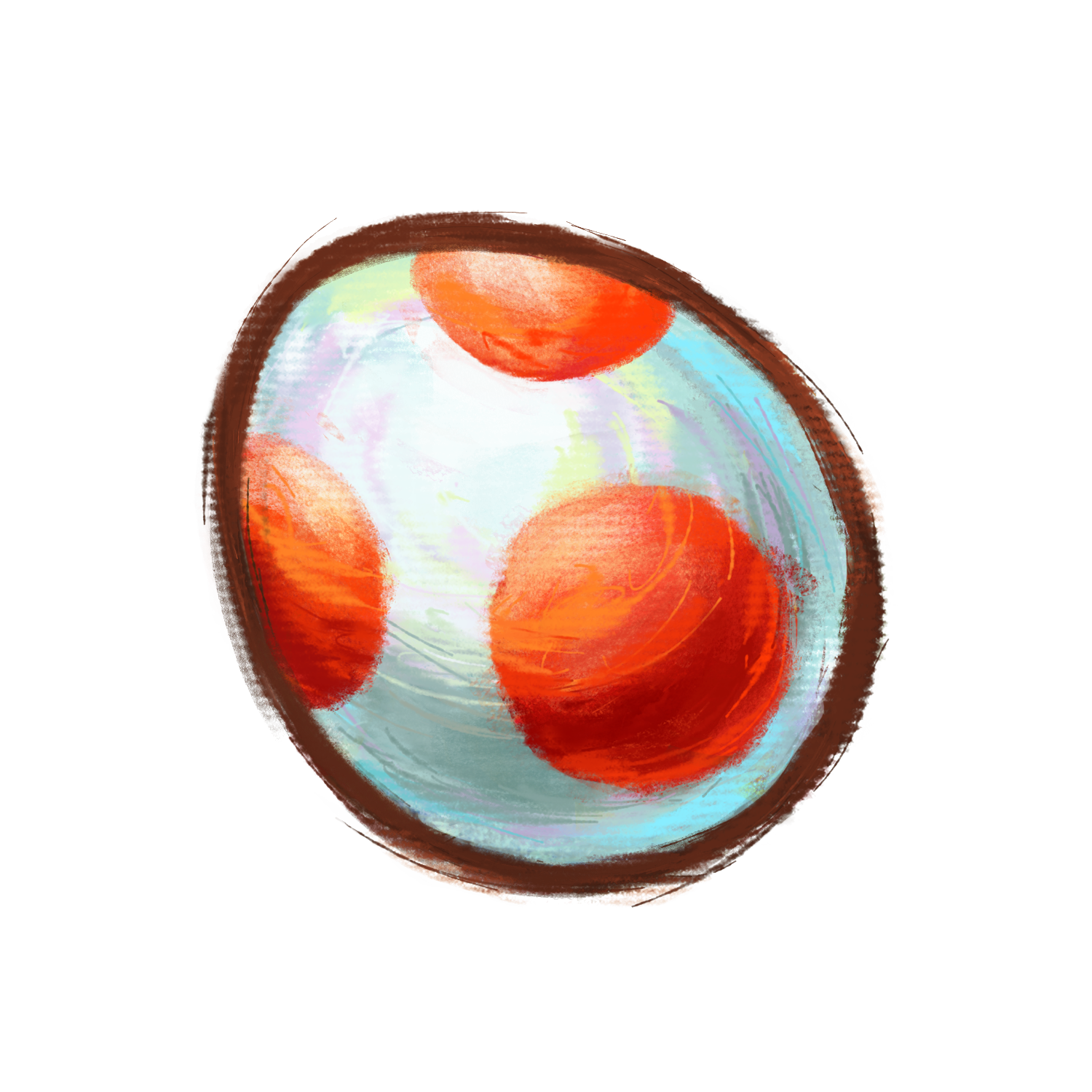 mario (series), nintendo, yoshi's new island, highres, official art, third-party source, egg, harada masamichi, no humans, simple background, solo, transparent background, yoshi egg