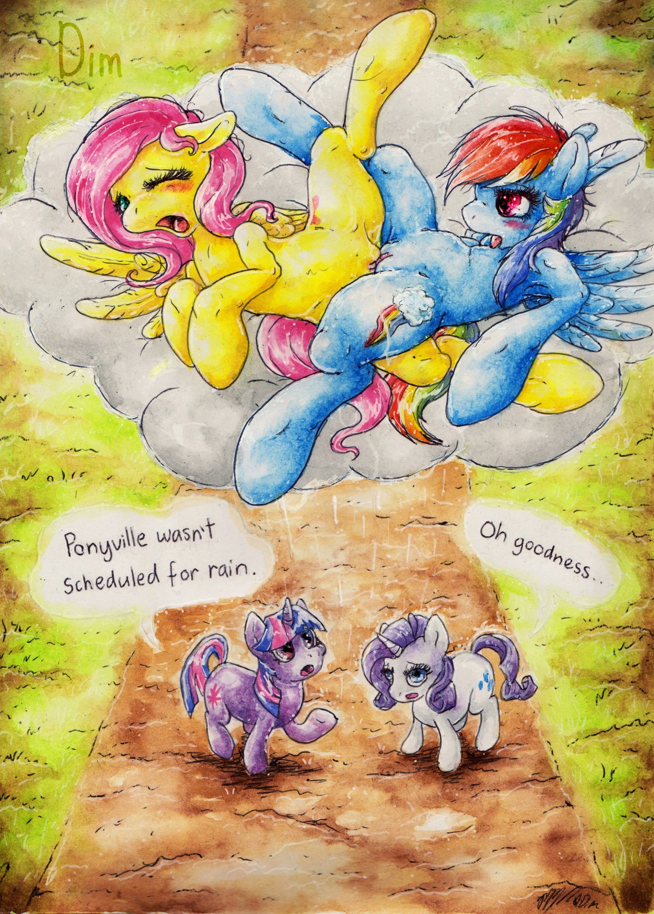 Rule34 – If it exists, there is porn of it / dimwitdog, fluttershy (mlp), rainbow dash (mlp), rarity (mlp), twilight sparkle (mlp) / 110911