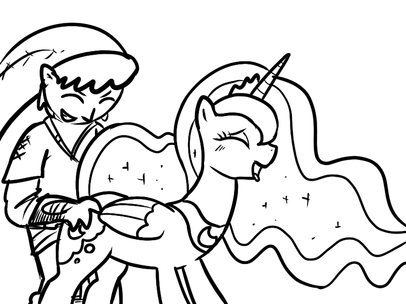 Rule34 – If it exists, there is porn of it / pokehidden, link, princess luna (mlp) / 110966