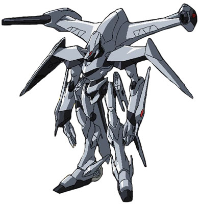 eureka seven, eureka seven (series), lowres, official art, 00s, mecha, no humans, robot, simple background, solo, terminus 505