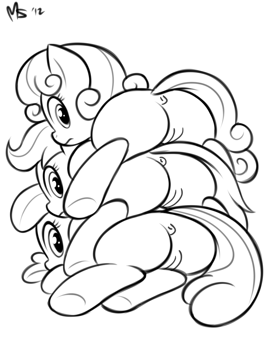 Rule34 – If it exists, there is porn of it / megasweet, zekromlover, apple bloom (mlp), cutie mark crusaders, scootaloo (mlp), sweetie belle (mlp) / 111189