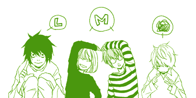 l (death note), matt (death note), mello (death note), near (death note), death note, lowres, tagme, 00s