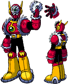 ariga hitoshi, metal man, capcom, mega man (classic), mega man (series), mega man 2, mega man megamix, lowres, 1boy, android, bodysuit, circular saw, looking at viewer, multiple views, saw, spikes, transparent background