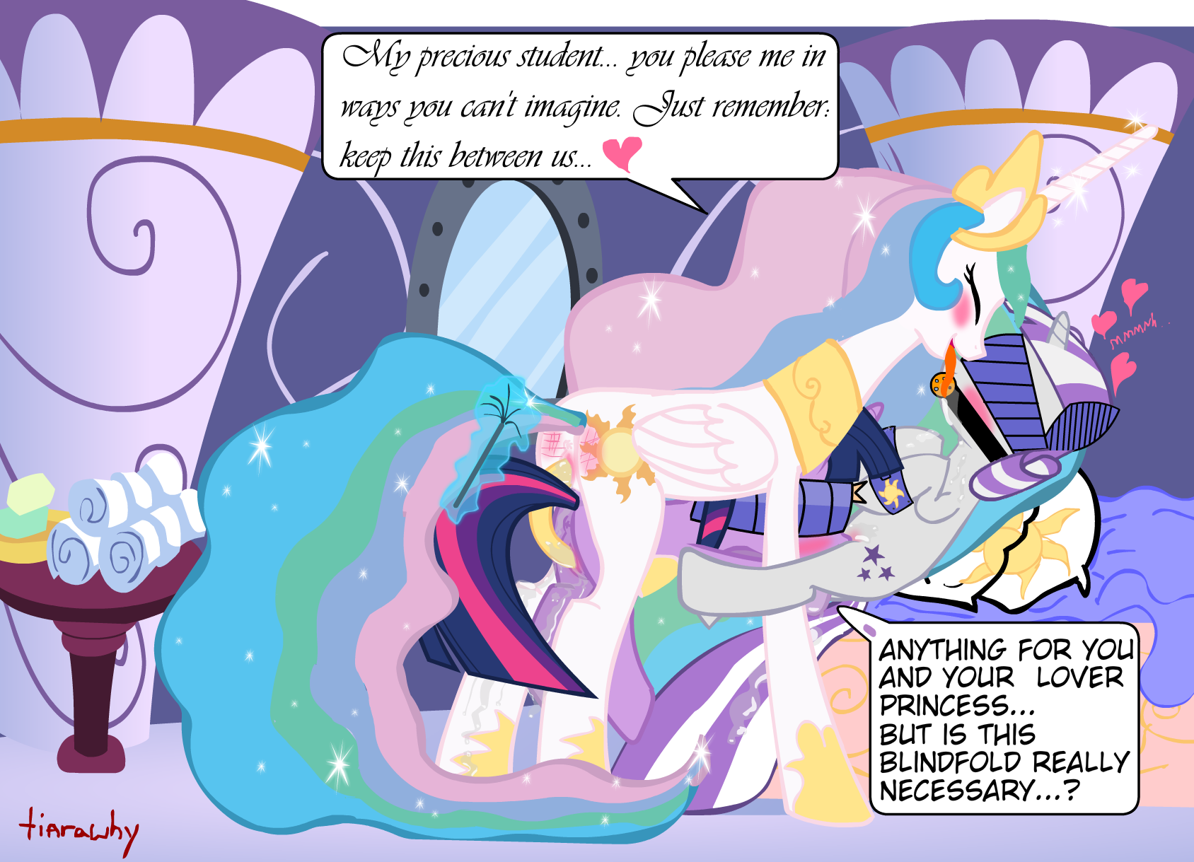 Rule34 – If it exists, there is porn of it / tiarawhy, mrs sparkle, princess celestia, twilight sparkle (mlp) / 111357