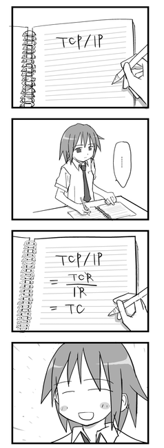 non-web source, translated, 4koma, comic, greyscale, math, monochrome, parody, science, silent comic, speech bubble