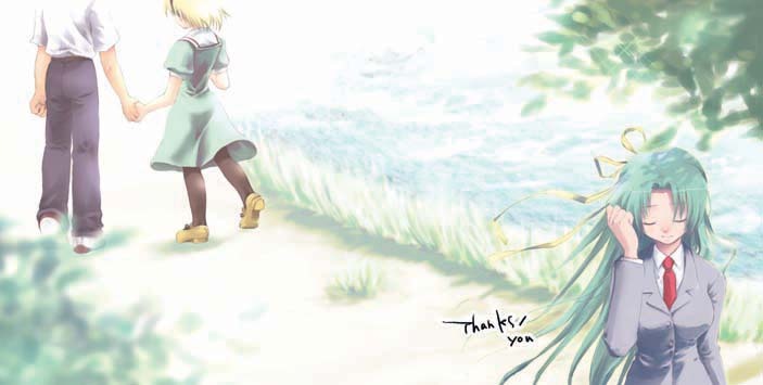 houjou satoko, houjou satoshi, sonozaki shion, higurashi no naku koro ni, artist request, tagme, 00s, 1boy, 2girls, multiple girls