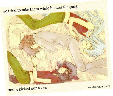 aoyagi ritsuka, sagan natsuo, sagan youji, loveless, lowres, 00s, animal ears, cat ears