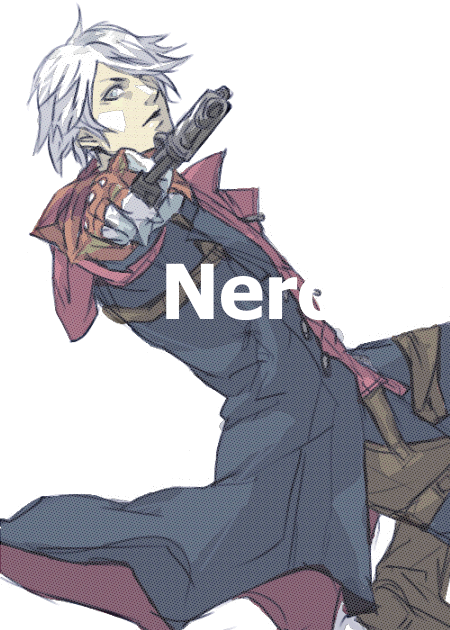 nero (devil may cry), capcom, devil may cry (series), artist request, tagme, 00s, 1boy, gun, weapon