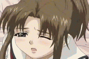 joy ride, libido, houkago mania club, houkago ren-ai club, animated, animated gif, anime screenshot, lowres, 1girl, ass, bed, blush, brown hair, female ejaculation, female masturbation, fingering, hand in panties, lips, masturbation, open mouth, orgasm, panties, ponytail, school uniform, serafuku, socks, underwear, wet, wet clothes, wet panties