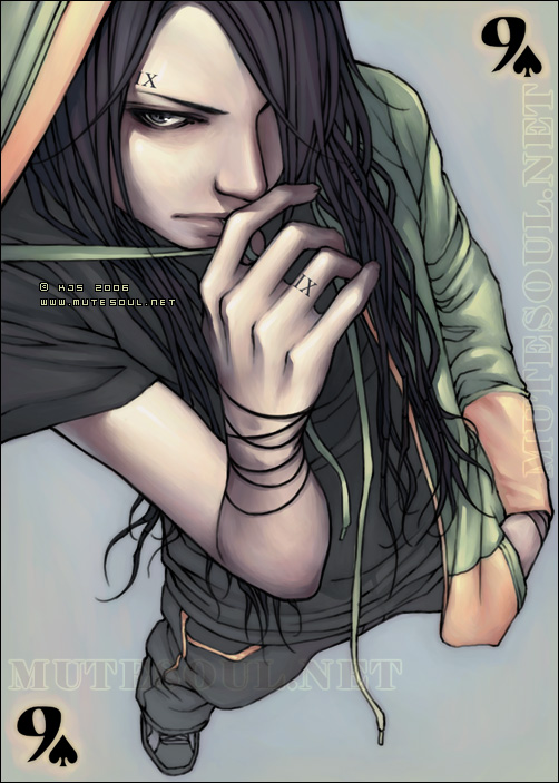 tagme, black hair, long hair, male focus