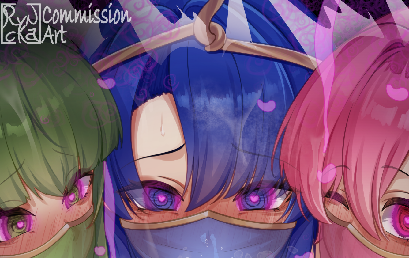ryncka, catria (fire emblem), est (fire emblem), palla (fire emblem), fire emblem, fire emblem: mystery of the emblem, fire emblem echoes: shadows of valentia, nintendo, tagme, fffm foursome, mind control, veil