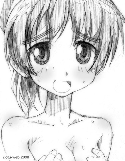 gofu, lynette bishop, strike witches, world witches series, traditional media, 00s, 1girl, female focus, greyscale, monochrome, ponytail, sketch, solo