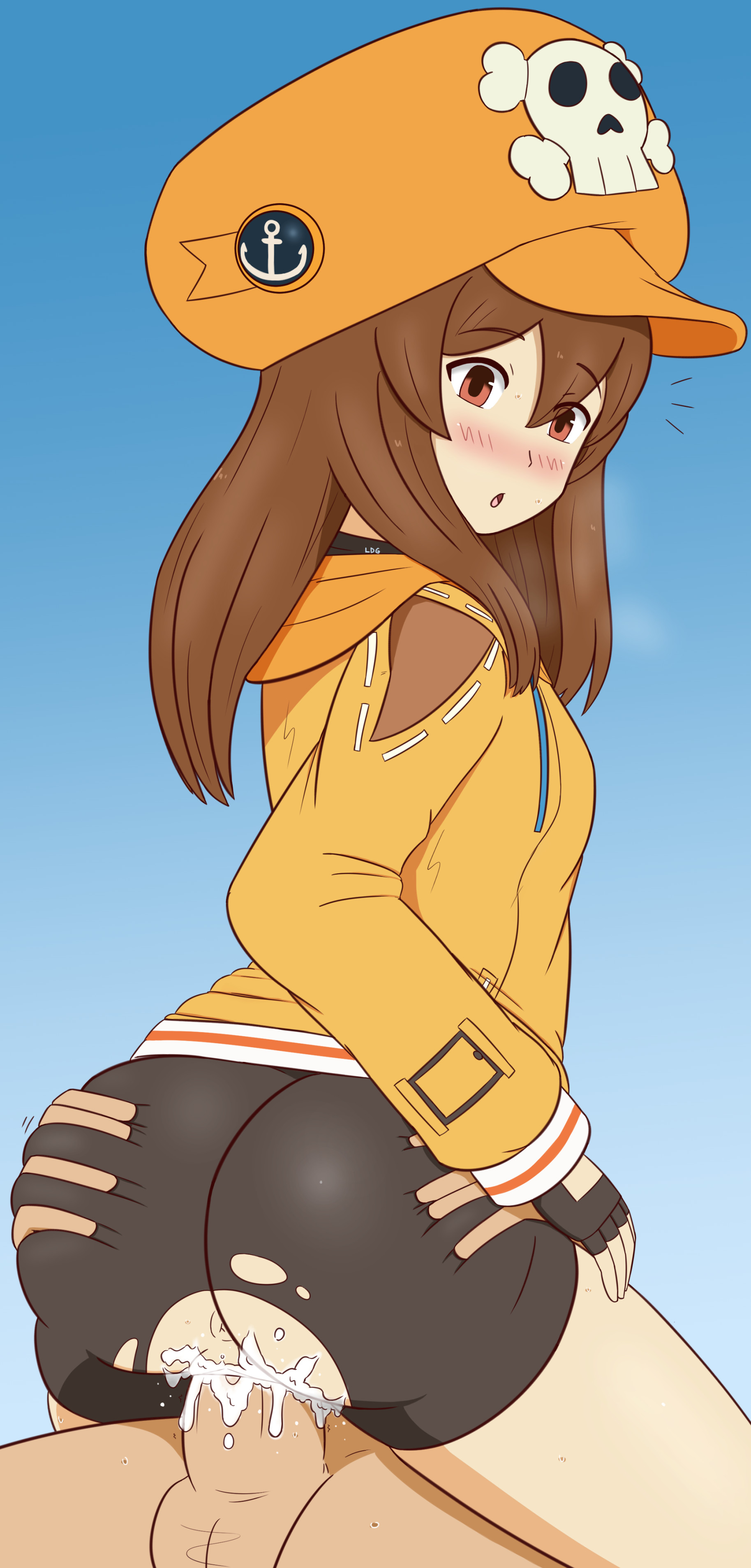 leud, may (guilty gear), guilty gear, tagme, cum, cum in pussy, sex, torn clothes, vaginal