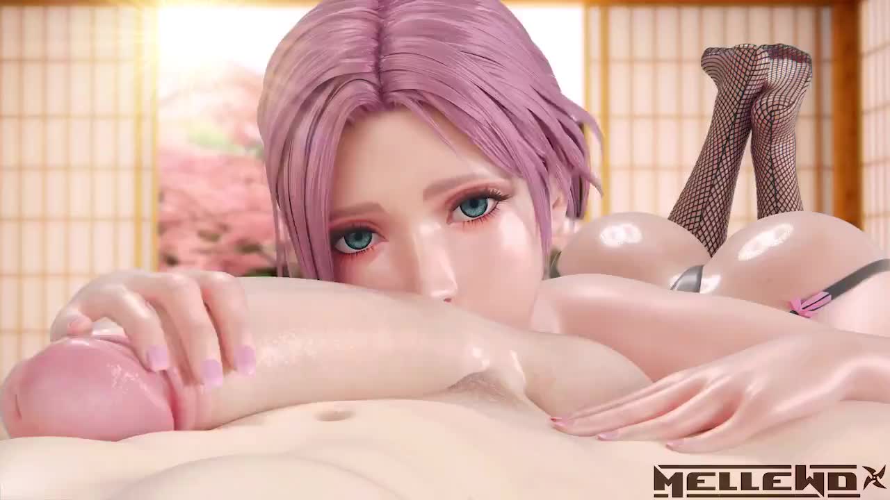 mellewd, elise (doa), dead or alive, dead or alive xtreme, dead or alive xtreme venus vacation, animated, sound, tagme, video, 1girl, 3d, ass, blue eyes, fellatio, handjob, long hair, looking at viewer, oral, penis, pink hair, pov, testicles