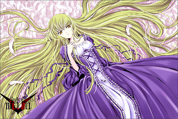 meimi k, c.c., code geass, non-web source, 00s, dress, long hair, very long hair