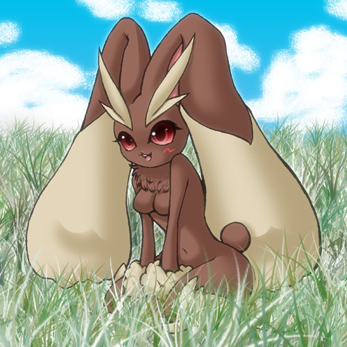 lopunny, nintendo, pokemon, lowres, furry, gen 4 pokemon, grass, pokemon (creature), solo