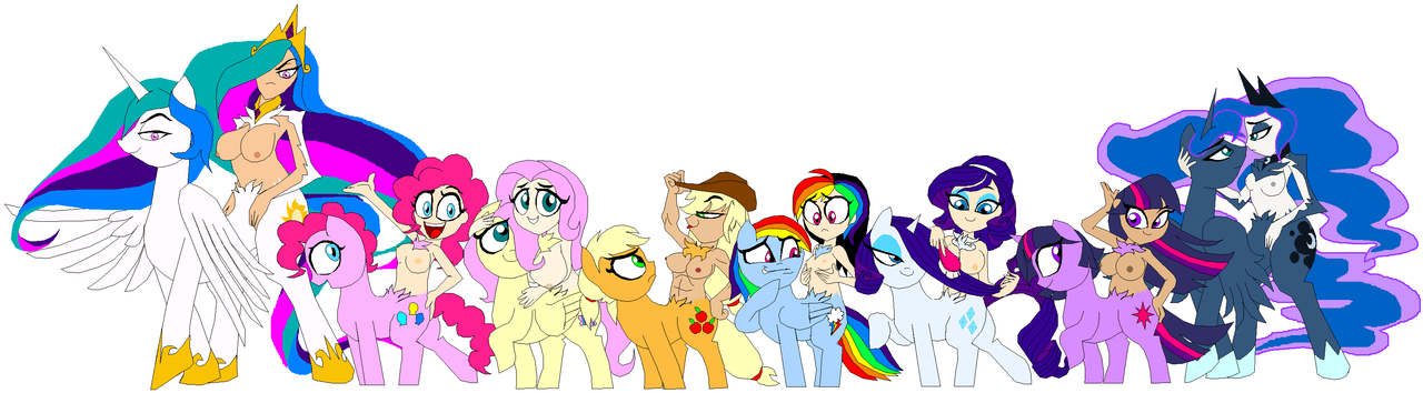 Rule34 – If it exists, there is porn of it / applejack (mlp), fluttershy (mlp), mane six (mlp), pinkie pie (mlp), princess celestia (mlp), princess luna (mlp), rainbow dash (mlp), rarity (mlp), twilight sparkle (mlp) / 112896