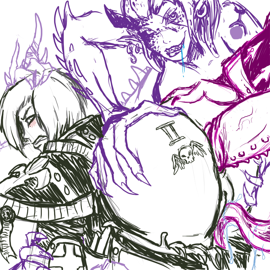 Rule34 – If it exists, there is porn of it / fleatrollus, daemonette, sister of battle, slaanesh / 114023