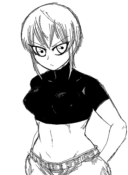 matsuya, riza wildman, kaibutsu oujo, 00s, monochrome, sketch