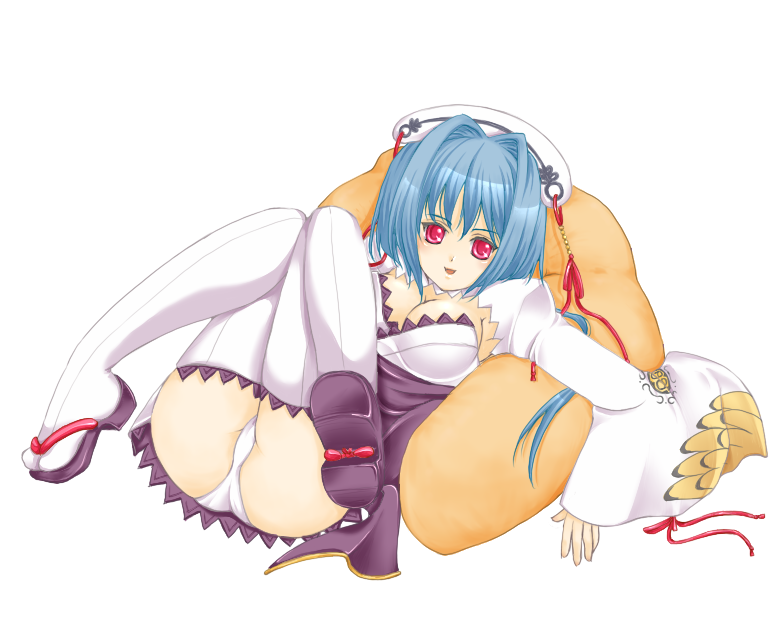 yunako (artist), chouun (koihime musou), koihime musou, bad id, bad pixiv id, 00s, 1girl, female focus, panties, solo, thighhighs, underwear