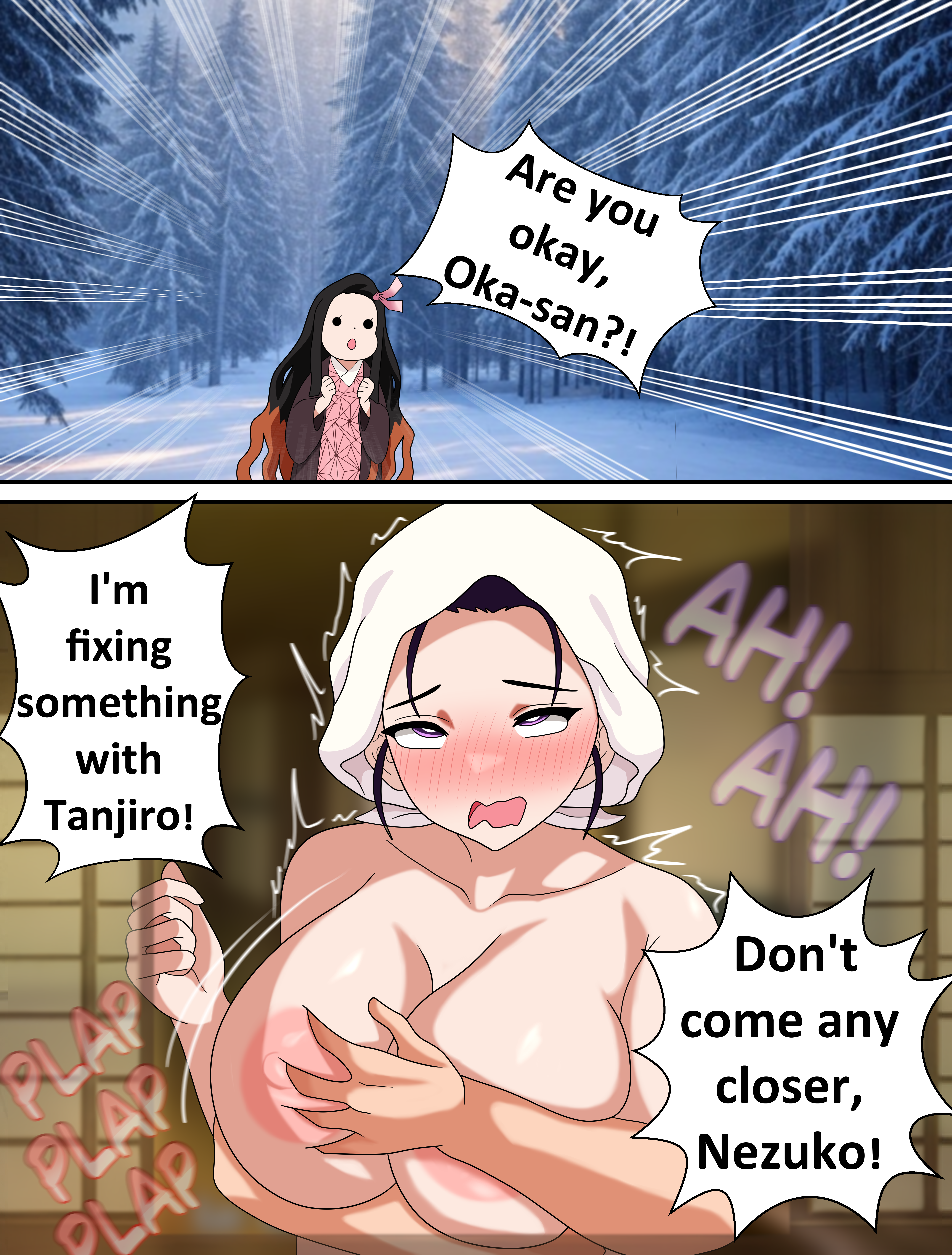 Rule34 – If it exists, there is porn of it / kamado nezuko, kamado tanjirou / 8655975
