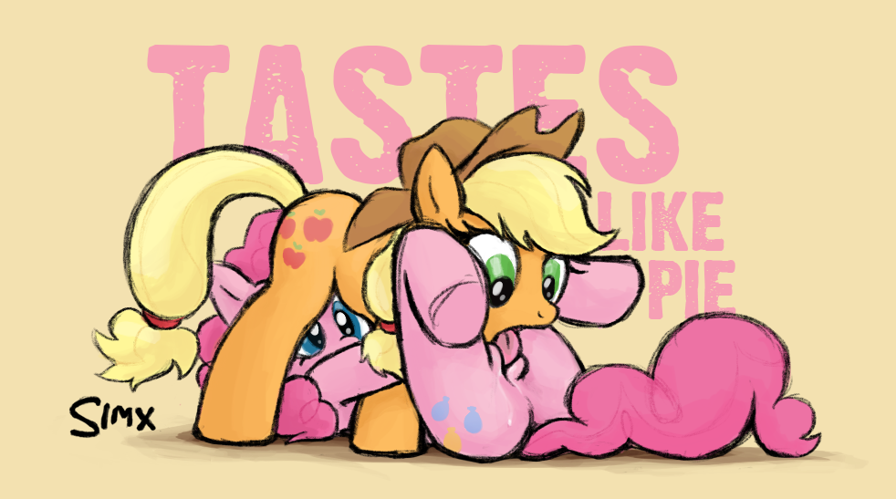 Rule34 – If it exists, there is porn of it / simx, applejack (mlp), pinkie pie (mlp) / 115444