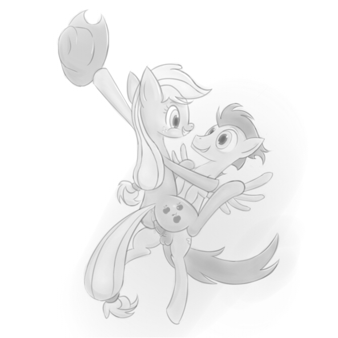 Rule34 – If it exists, there is porn of it / w300, applejack (mlp), soarin / 116813