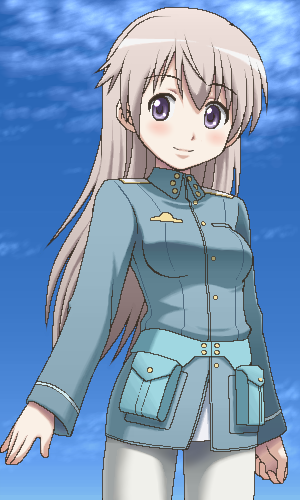 awa, eila ilmatar juutilainen, strike witches, world witches series, lowres, 00s, 1girl, female focus, jaggy lines, oekaki, pantyhose, solo, white pantyhose