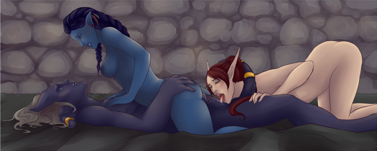 Rule34 – If it exists, there is porn of it / jinxii, blood elf, draenei, male draenei / 117454