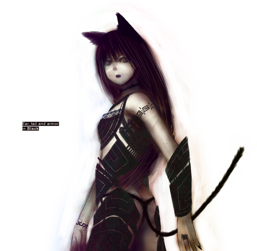 shouhei, original, 1girl, animal ears, armor, ass, bracelet, cat ears, cat tail, female focus, jewelry, lace, lace-trimmed panties, lace trim, long hair, panties, ring, solo, tail, underwear, very long hair