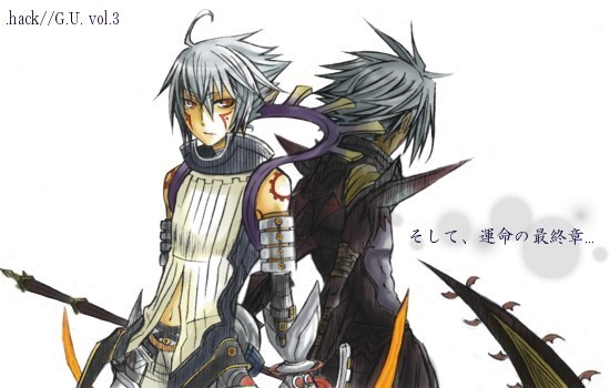 hack, haseo, .hack//, .hack//g.u., bandai, cyber connect 2, 00s, red eyes, scythe, white hair