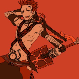 matsu, hack, .hack//, .hack//g.u., bandai, cyber connect 2, lowres, 00s, red hair, sword, weapon