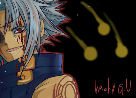 hack, haseo, .hack//, .hack//g.u., bandai, cyber connect 2, lowres, 00s, blood, red eyes, white hair