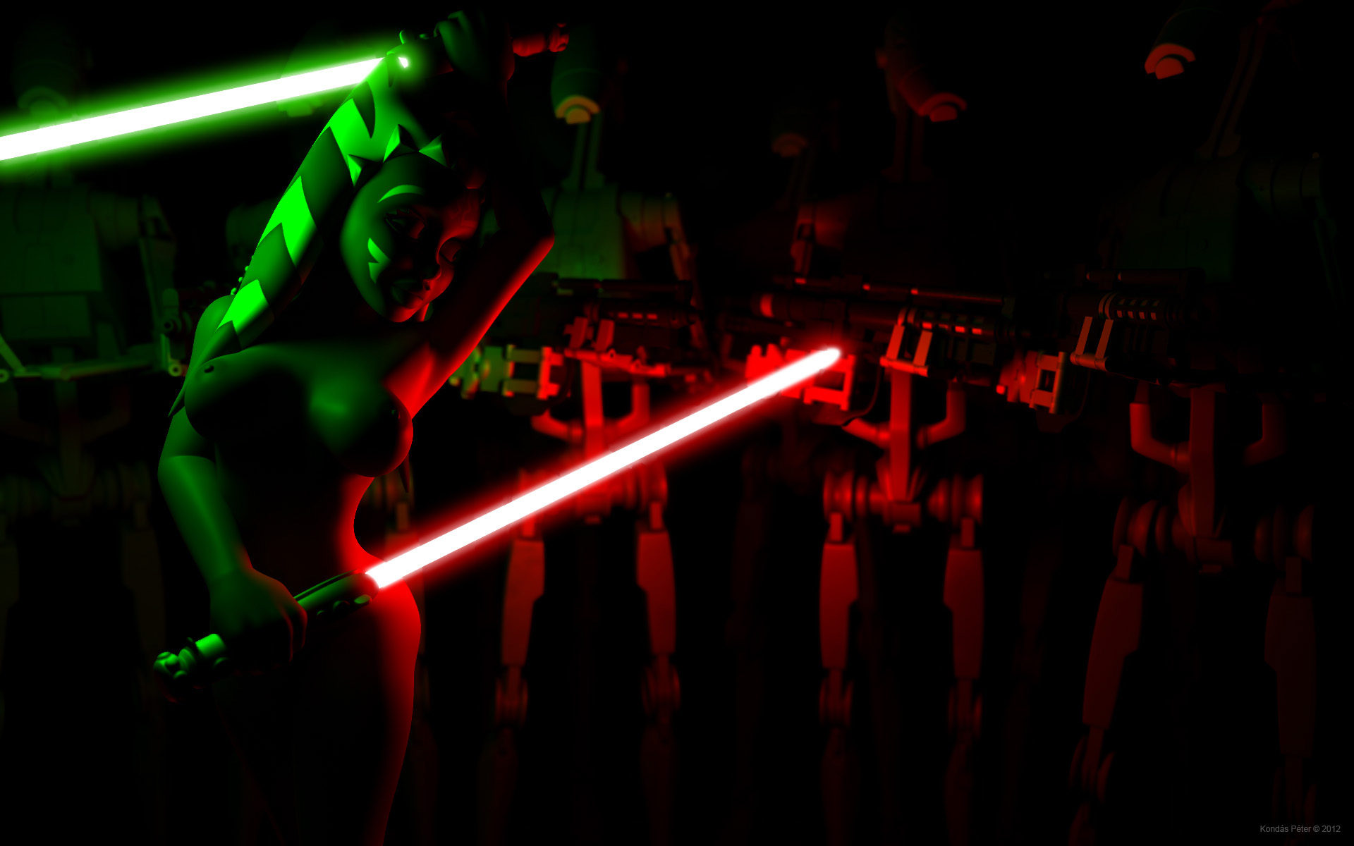 Rule34 – If it exists, there is porn of it / kondaspeter, kpeter32, ahsoka tano, b1 battle droid, battle droid, jedi, jedi padawan, togruta / 118493