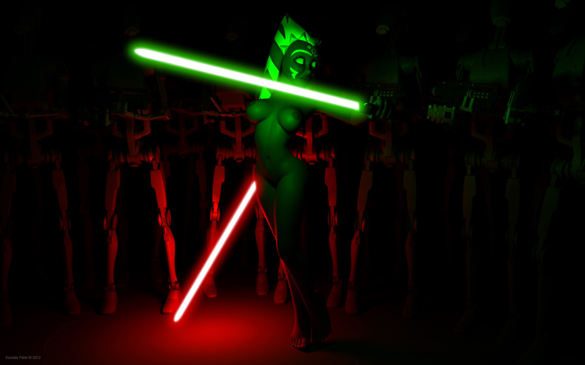Rule34 – If it exists, there is porn of it / kondaspeter, kpeter32, ahsoka tano, b1 battle droid, battle droid, jedi, jedi padawan, togruta / 118495