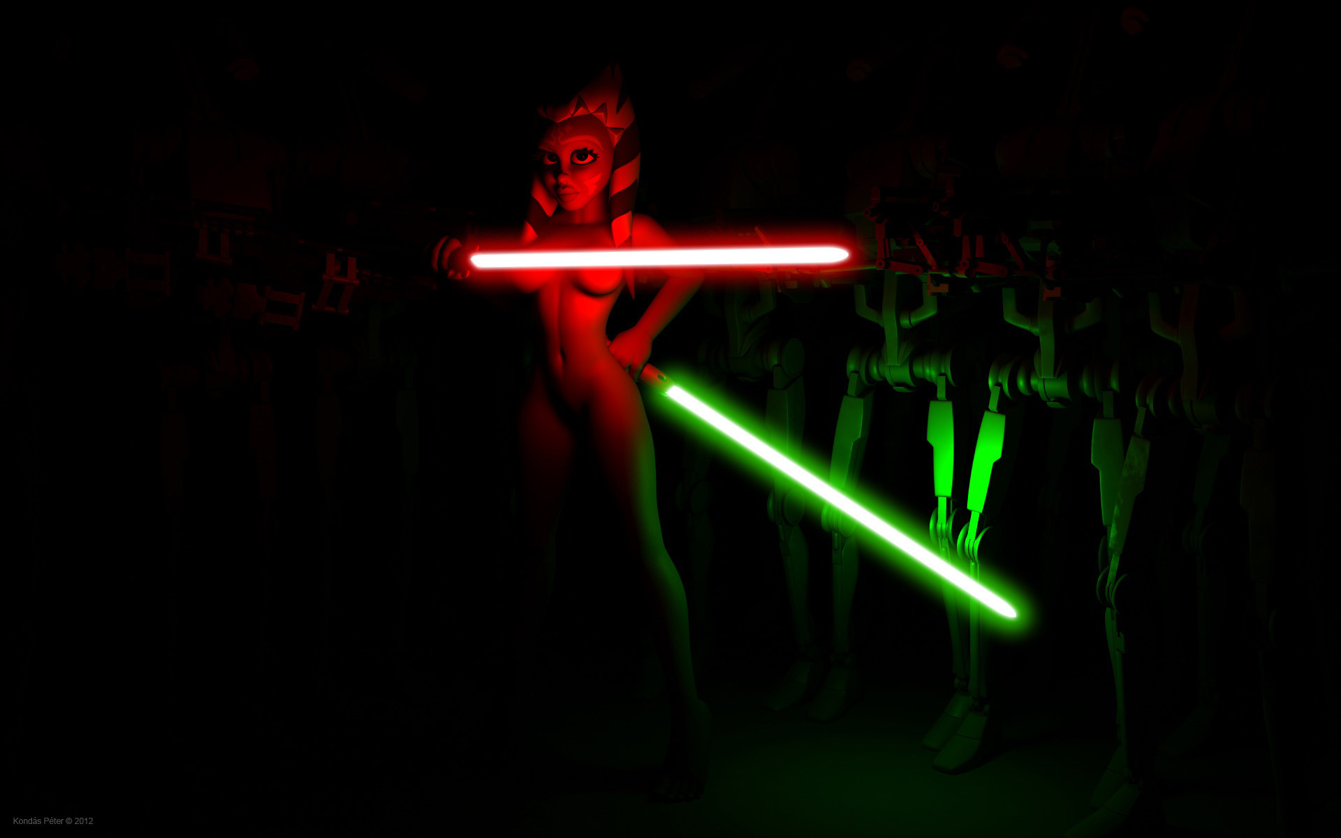Rule34 – If it exists, there is porn of it / kondaspeter, kpeter32, ahsoka tano, b1 battle droid, battle droid, jedi, jedi padawan, togruta / 118510