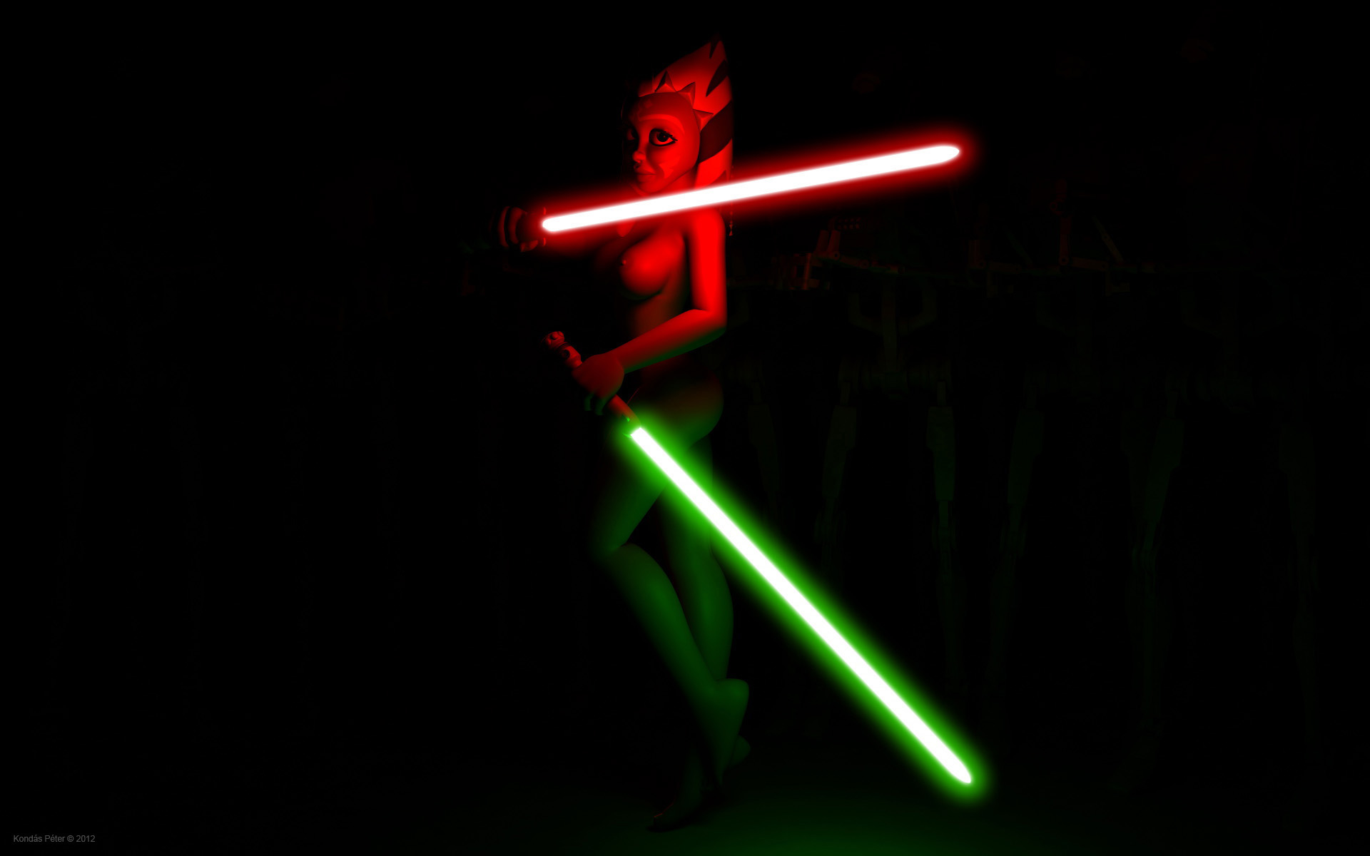 Rule34 – If it exists, there is porn of it / kondaspeter, kpeter32, ahsoka tano, b1 battle droid, battle droid, jedi, jedi padawan, togruta / 118511