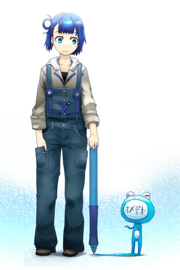 kahadu (kawazu), pixiv-tan, pixiv, bad id, bad pixiv id, tagme, blue eyes, blue hair, solo