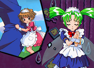 c-mond, spinel, puchi carat, taito, light green hair, lowres, 2girls, fairy, fairy wings, jewelry, multiple girls, ring, wings