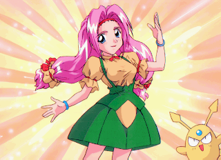 kumi-kumi, rquo howlite, puchi carat, taito, lowres, 1girl, aged up, pink hair