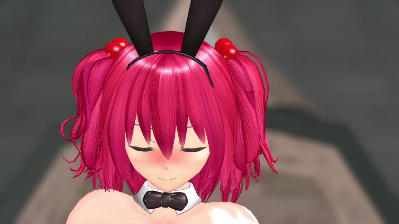 ponkanman, onozuka komachi, touhou, animated, audible music, mikumikudance (medium), sound, tagme, video, 1girl, 3d, areola slip, artist name, ass, backboob, bouncing breasts, breasts, camera, censored, censored nipples, cleavage, cloud, convenient censoring, crown, dancing, hair bobbles, hair ornament, high heels, huge breasts, looking at viewer, matching hair/eyes, navel, nipples out of frame, nude, out-of-frame censoring, outdoors, playboy bunny, rabbit ears, red eyes, red hair, short hair, sky, solo focus, standing, twintails
