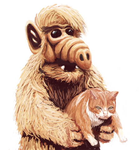 yu (pixiv228815), gordon shumway, alf, bad id, lowres, alien, cat, furry