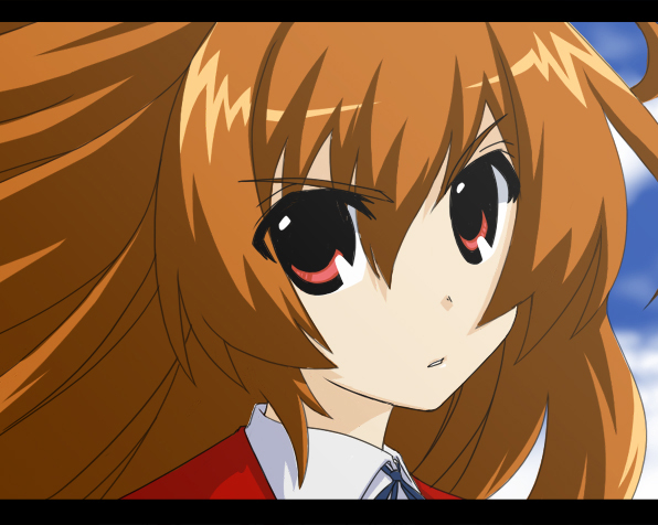 yu (pixiv228815), aisaka taiga, toradora!, bad id, bad pixiv id, 00s, 1girl, female focus, letterboxed, solo